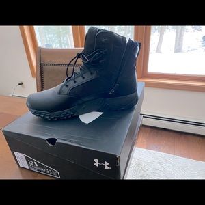Mens Underarmour tactical side zip boot. New in box.  Size 10.5